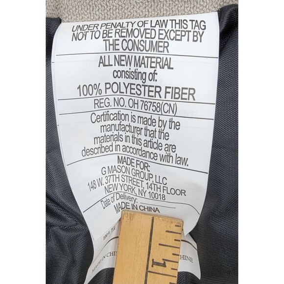 Woof Pet Bed Rectangular Plush  24" Grey & Black Polyester Fiber NEW - Picture 6 of 7